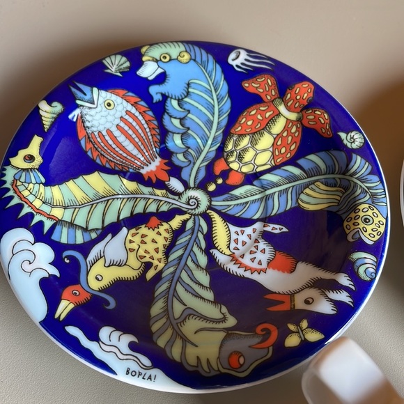 Bopla Switzerland Original porcelain Espresso Cup And Saucer Set HTF Evolution - Picture 10 of 13